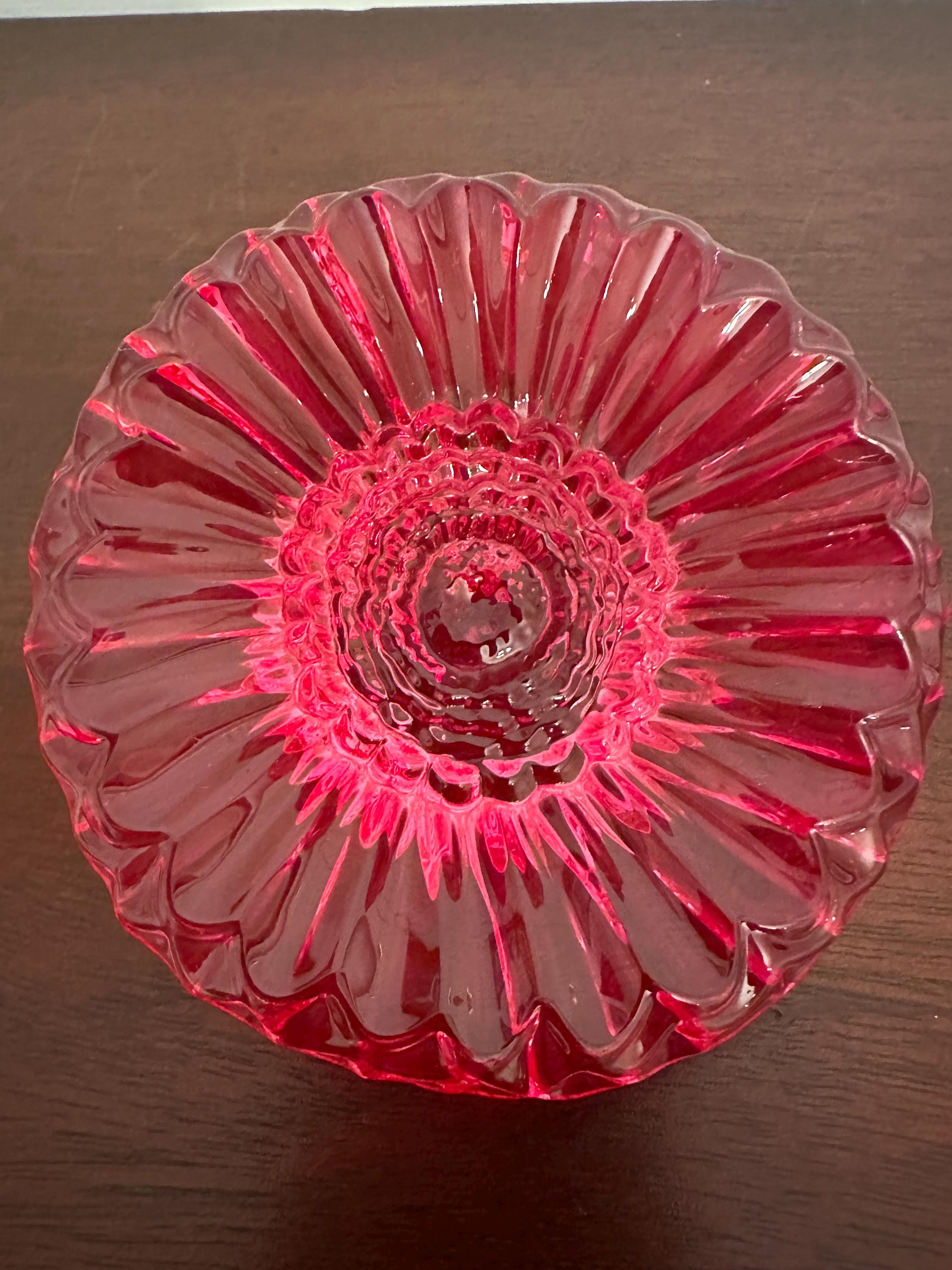 Pink Gerber Daisy Paperweight by Waterford Crystal
