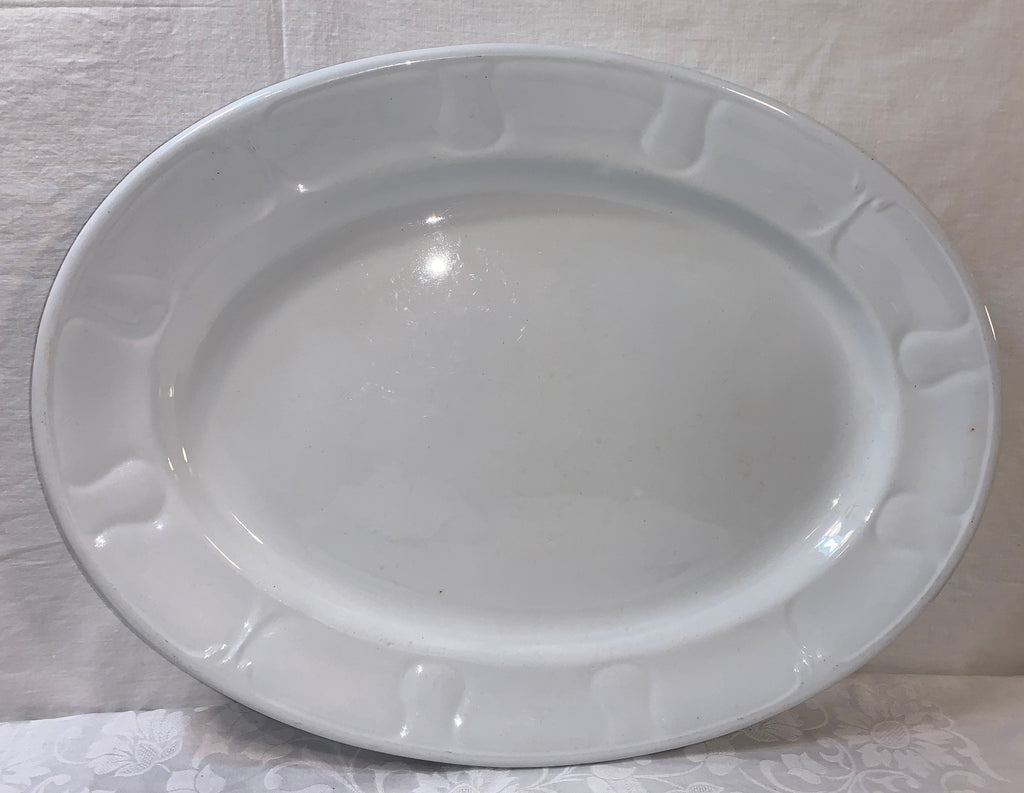 Antique circa 1850 Very Large Jacob Furnivals Platter