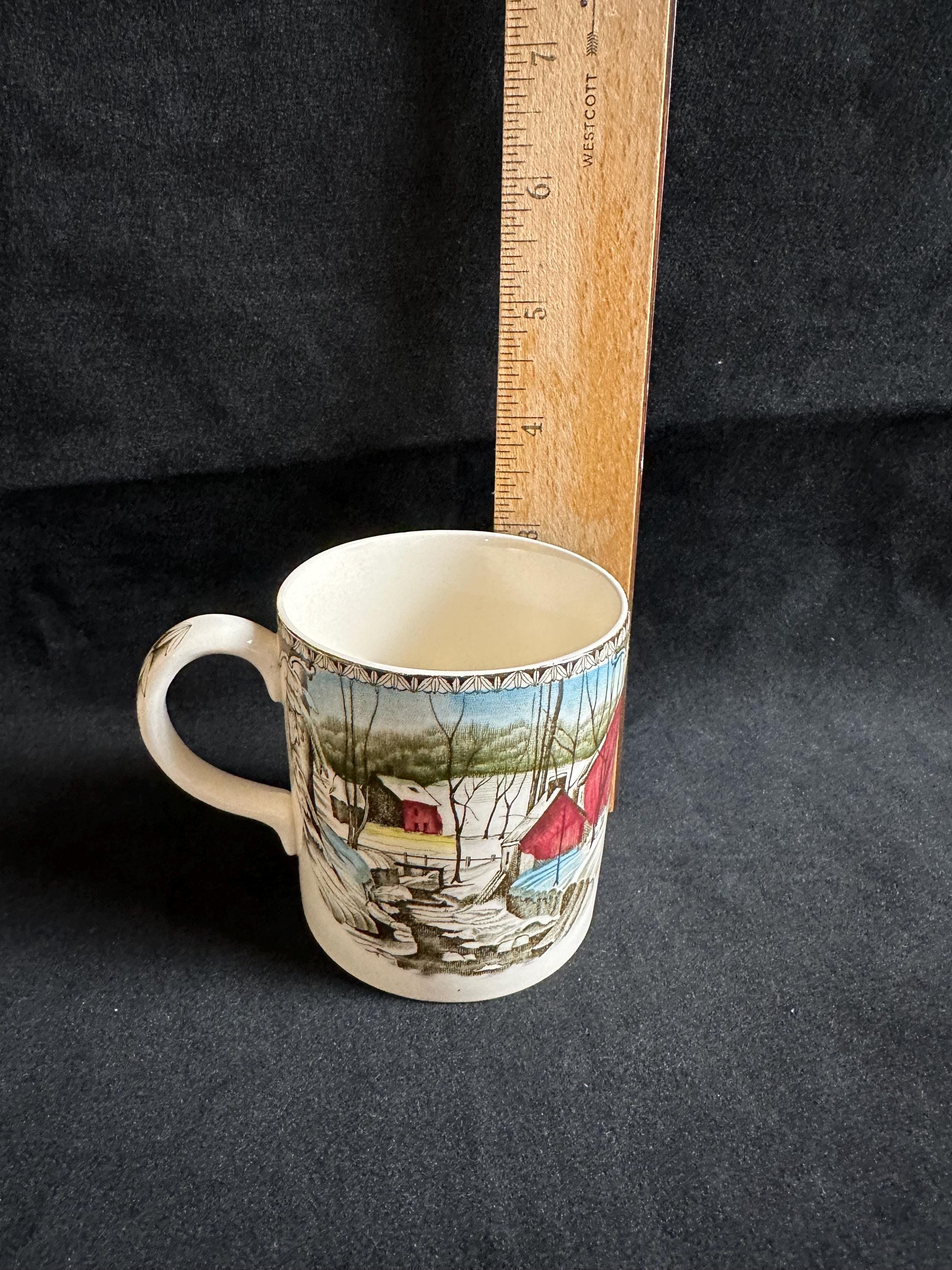5 Friendly Village Mugs by Johnson Brothers