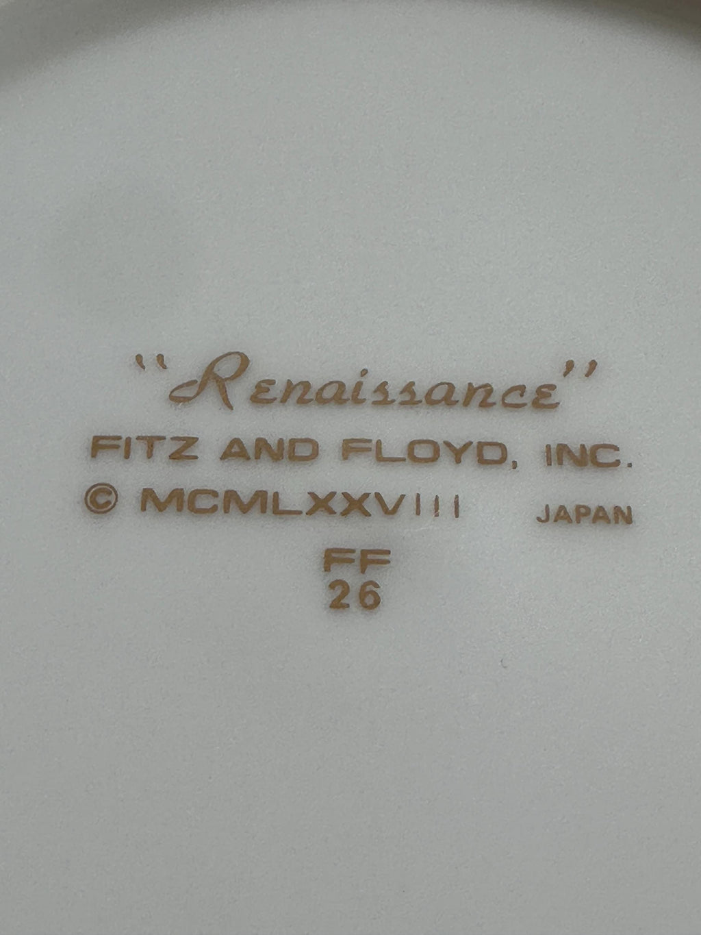 4 Place Settings of Fitz and Floyd Renaissance Green