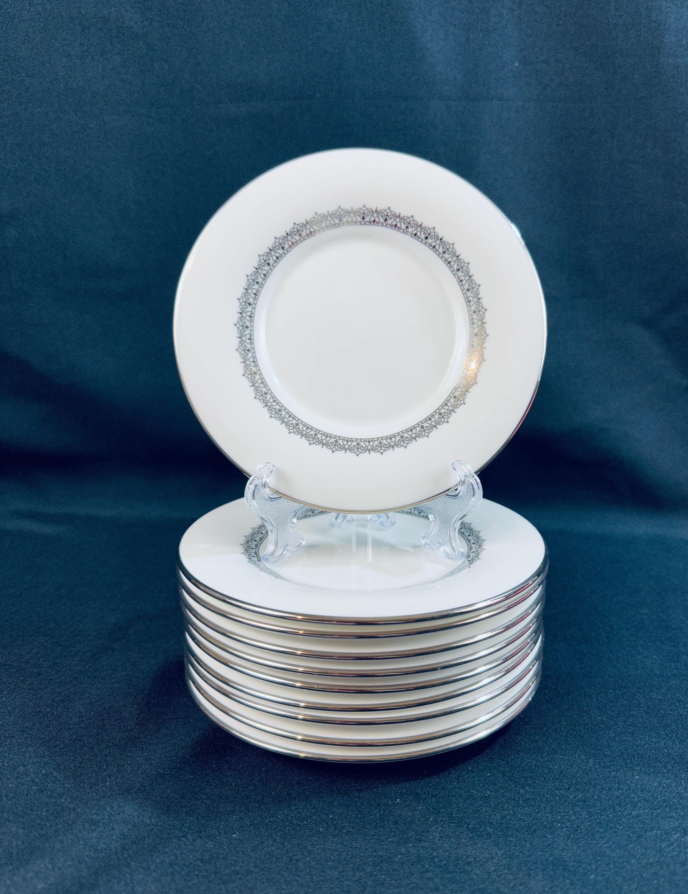 10 Lenox Lace Couture Saucers