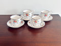 4 Royal Albert Petite Point Teacups and Saucers
