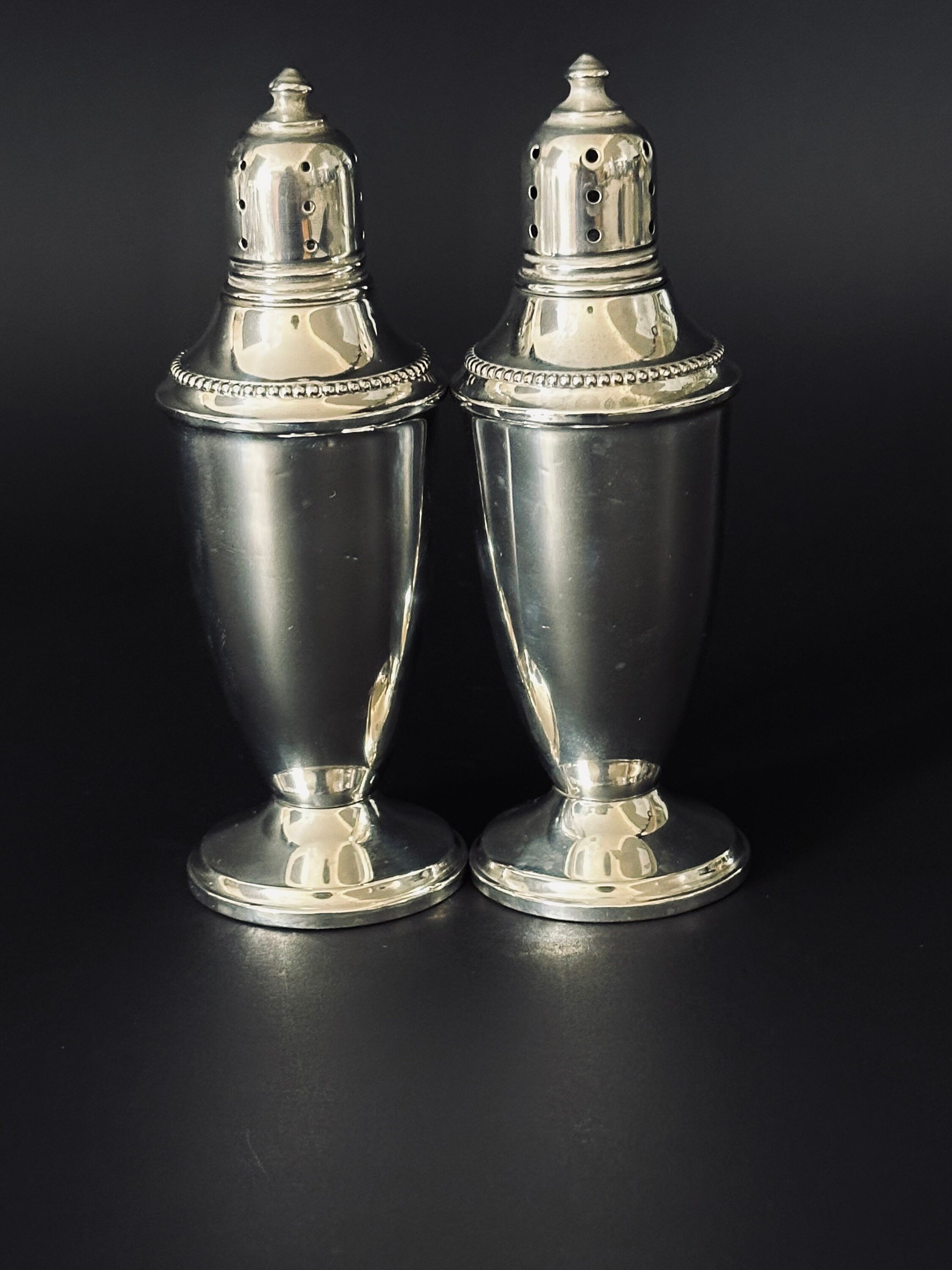 Revere Silversmith Salt and Pepper Shakers