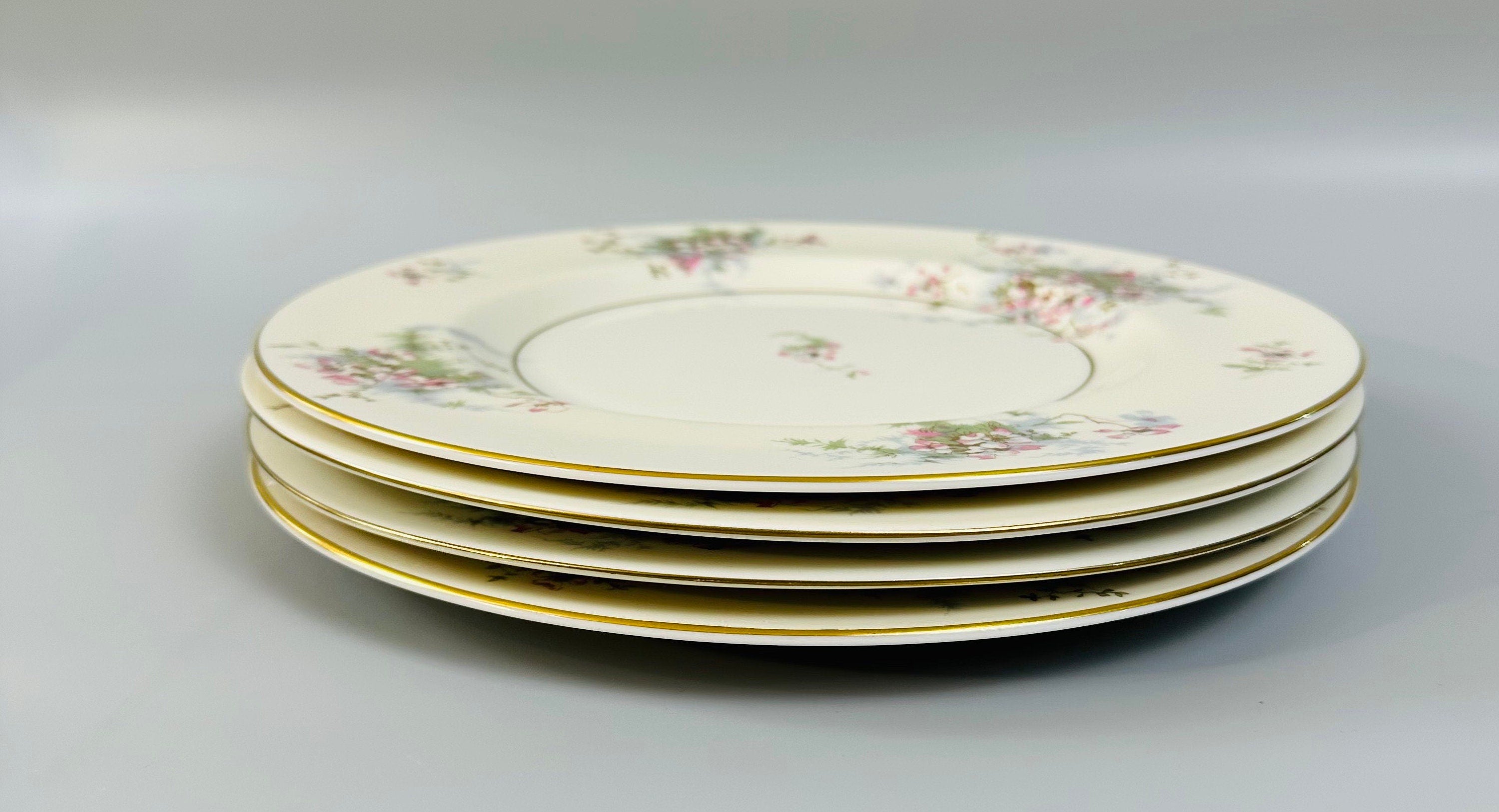 4 Haviland Apple Blossom Dinner Plates