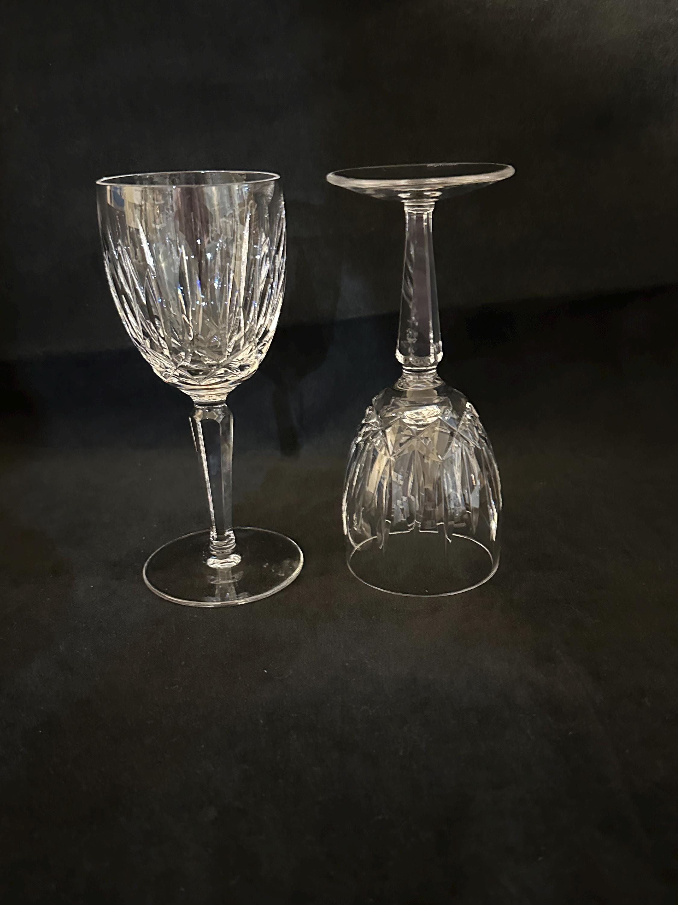 2 Waterford Crystal Kildare Claret Wine Glasses
