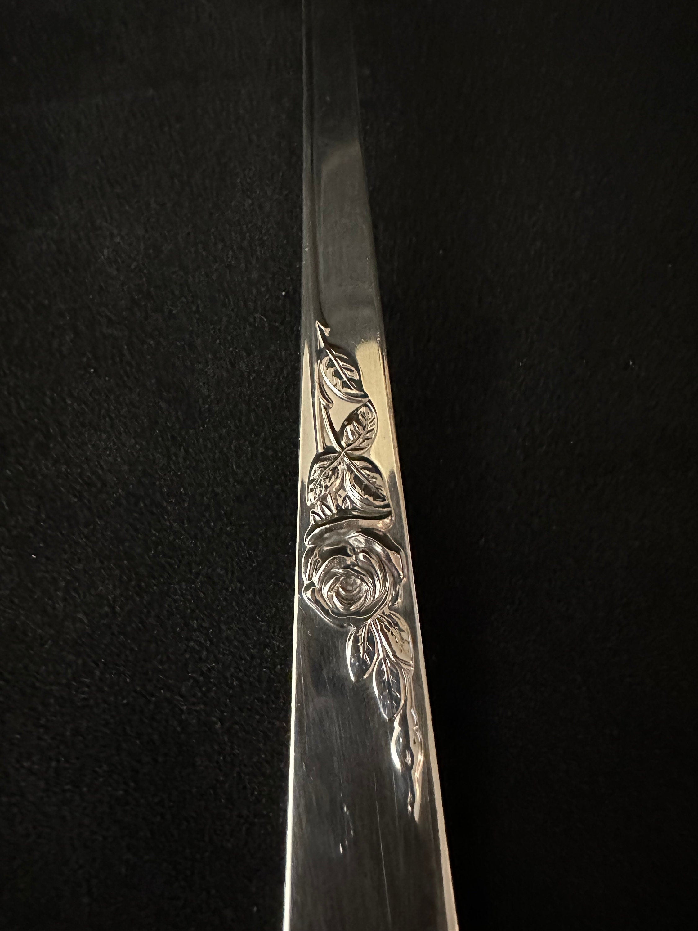 Reed and Barton Classic Rose Serving Spoon