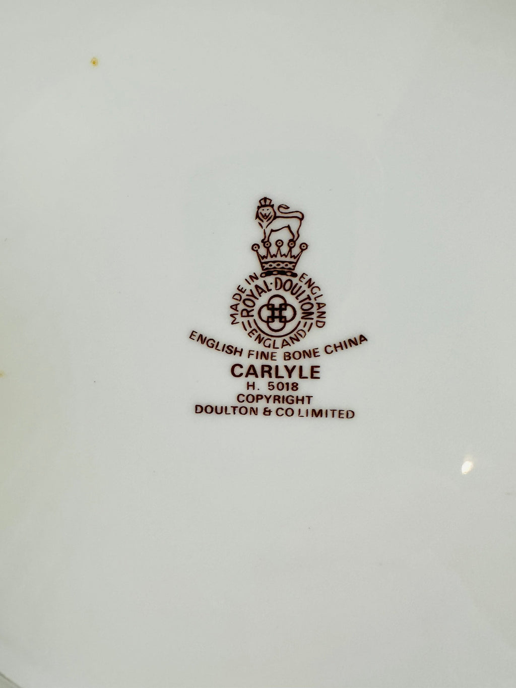 2 Royal Doulton Carlyle Dinner Plates