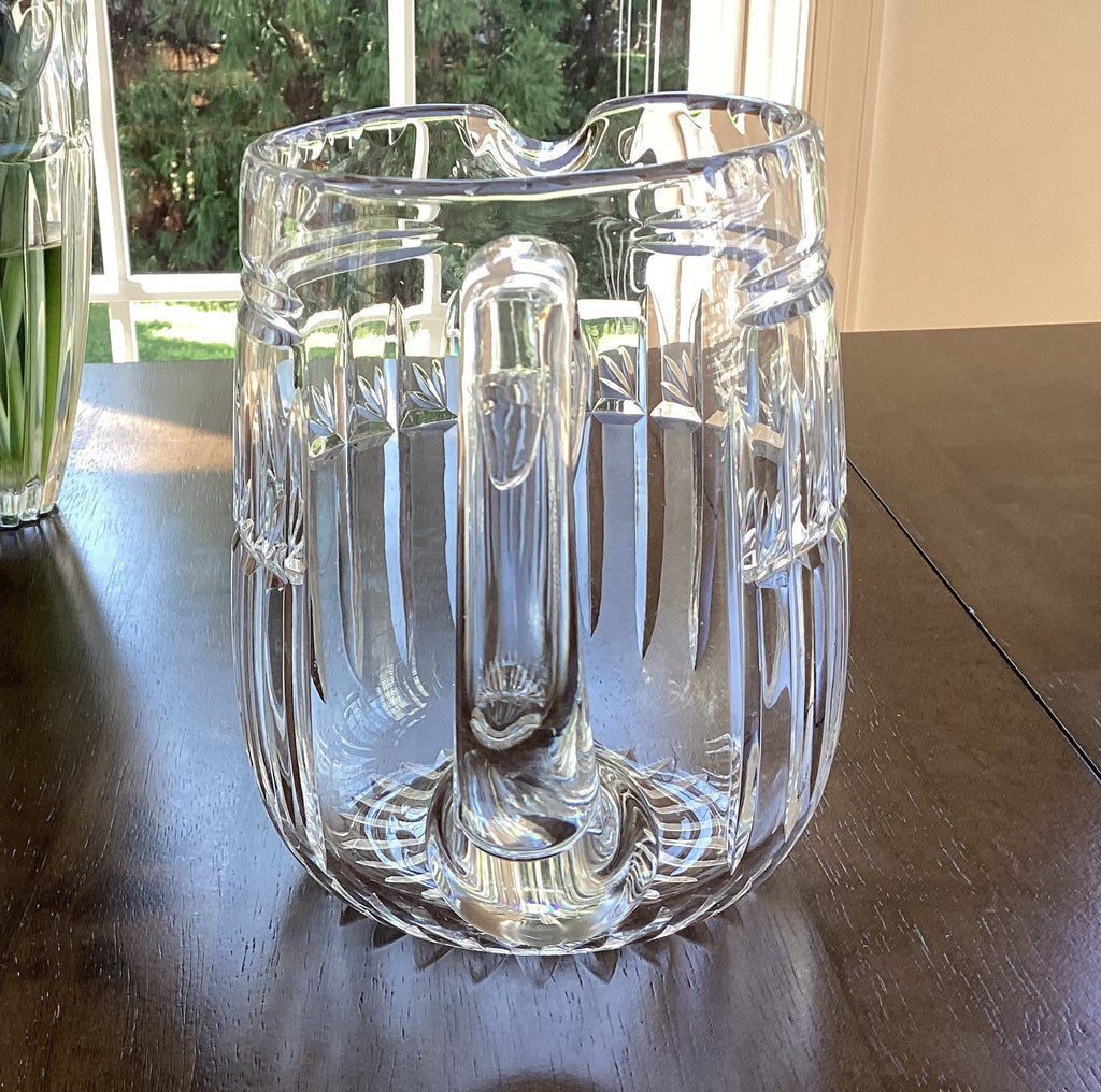 Webb Corbett Crystal Pitcher: Blown Glass, 6 Inch