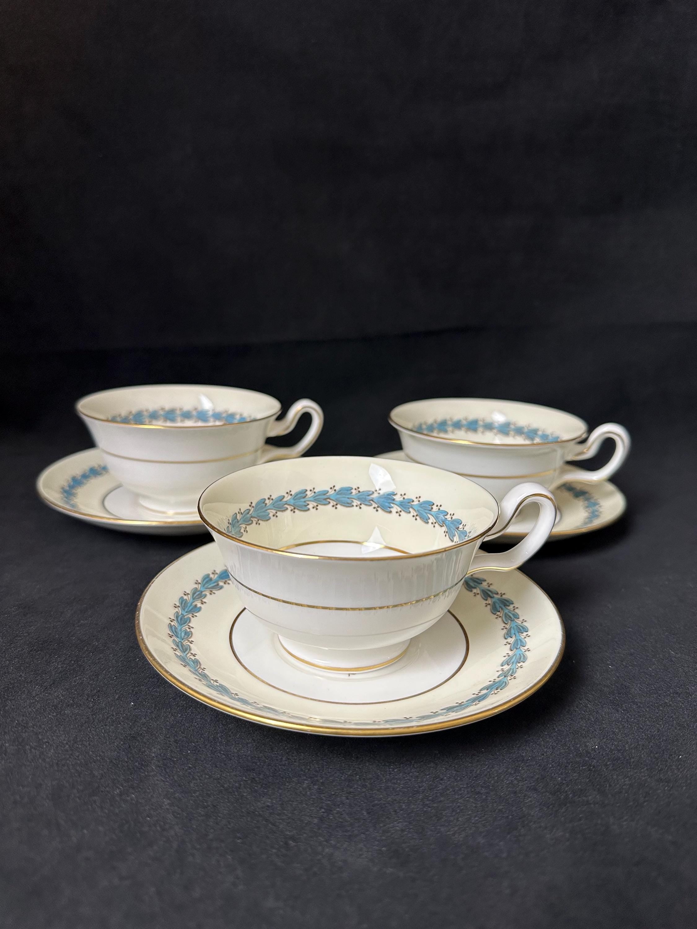 3 Wedgwood Appledore Teacups and Saucers