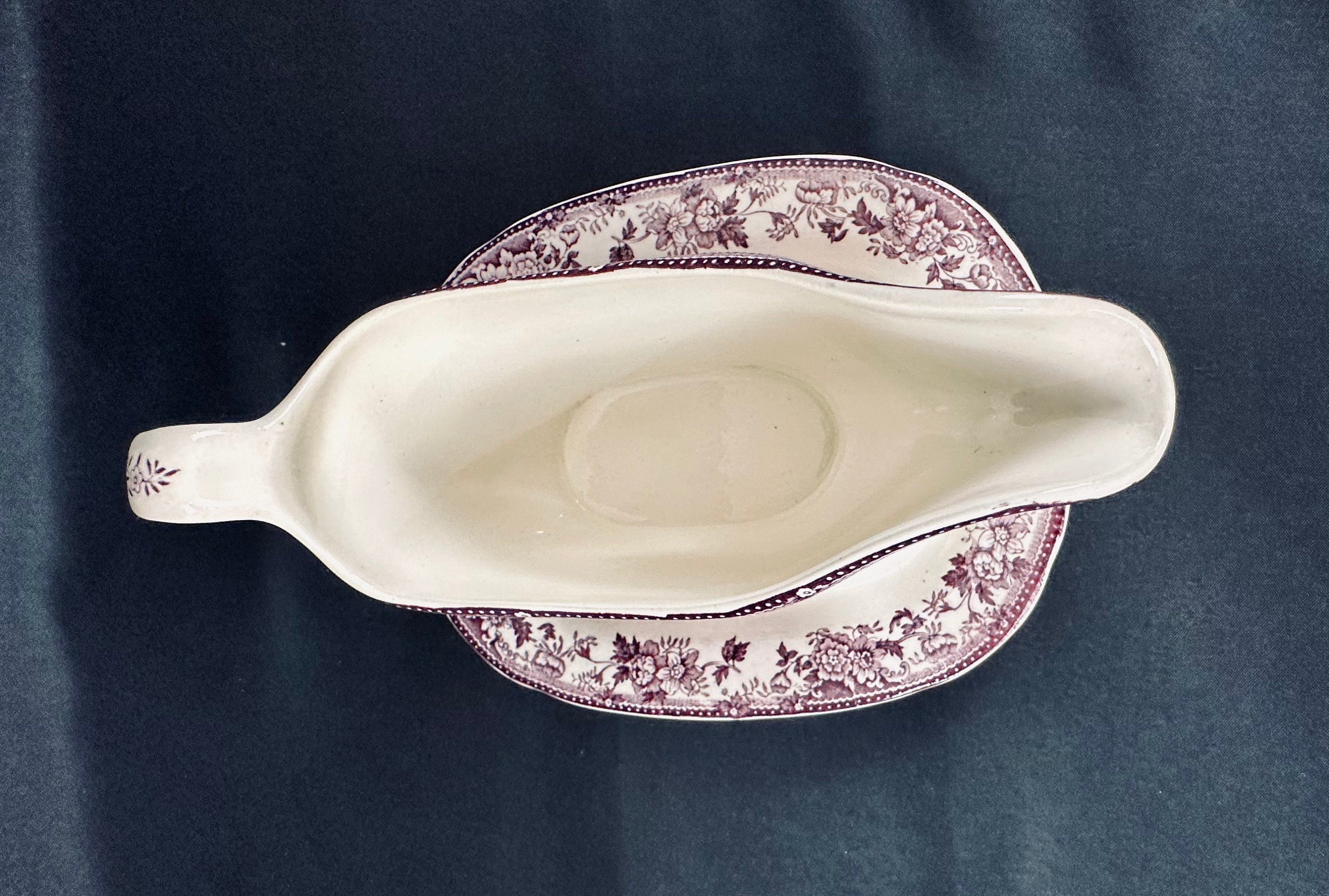 Tonquin Transferware Gravy Boat by Royal Staffordshire