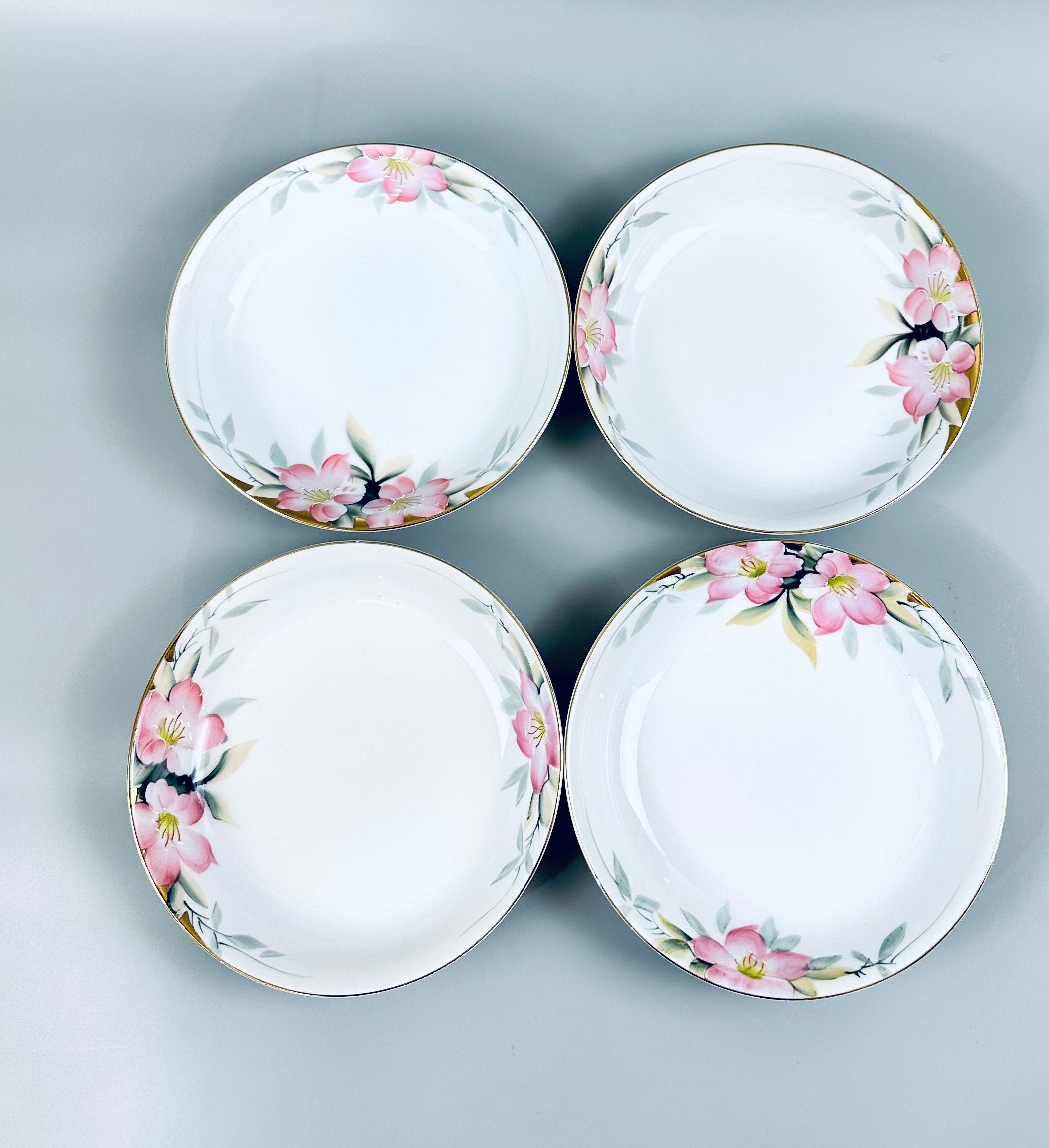 4 Noritake Azalea Oatmeal Bowls