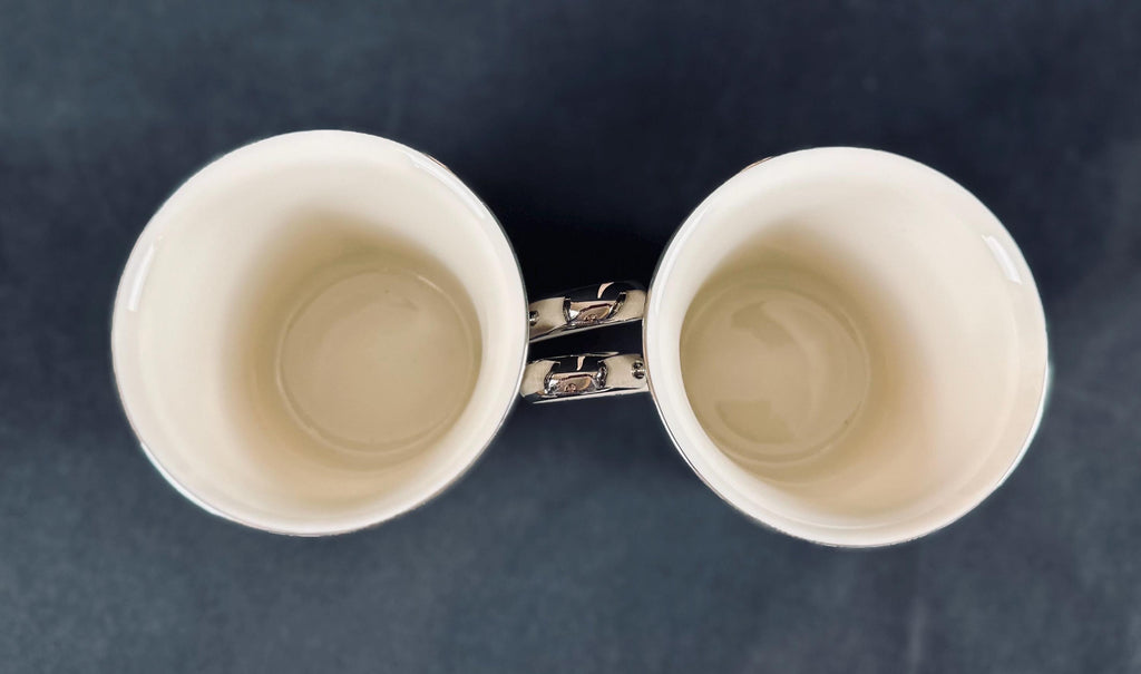 2 Lenox Solitaire Coffee Mugs