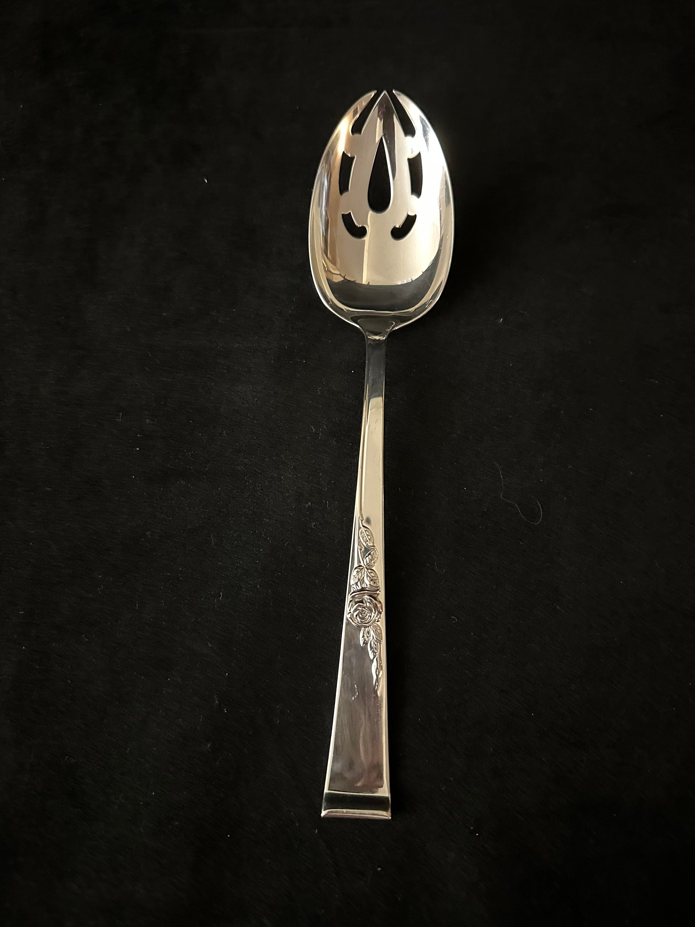 Reed and Barton Classic Rose Serving Spoon