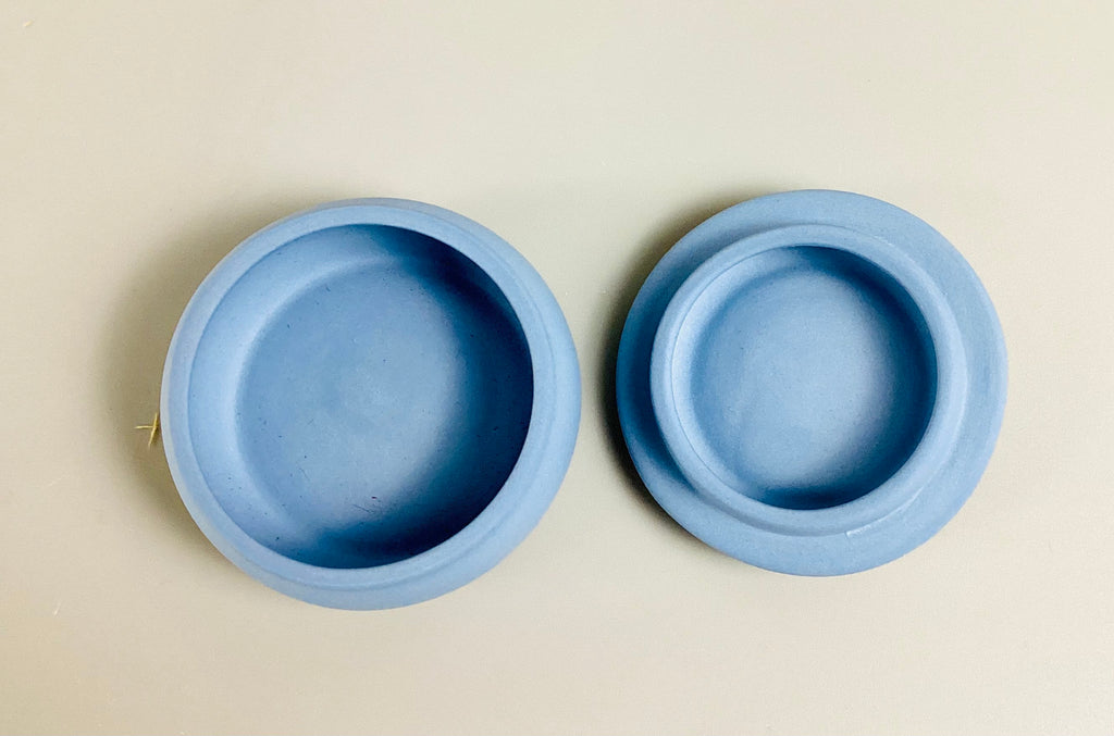 Wedgwood Blue Jasperware Pill Box