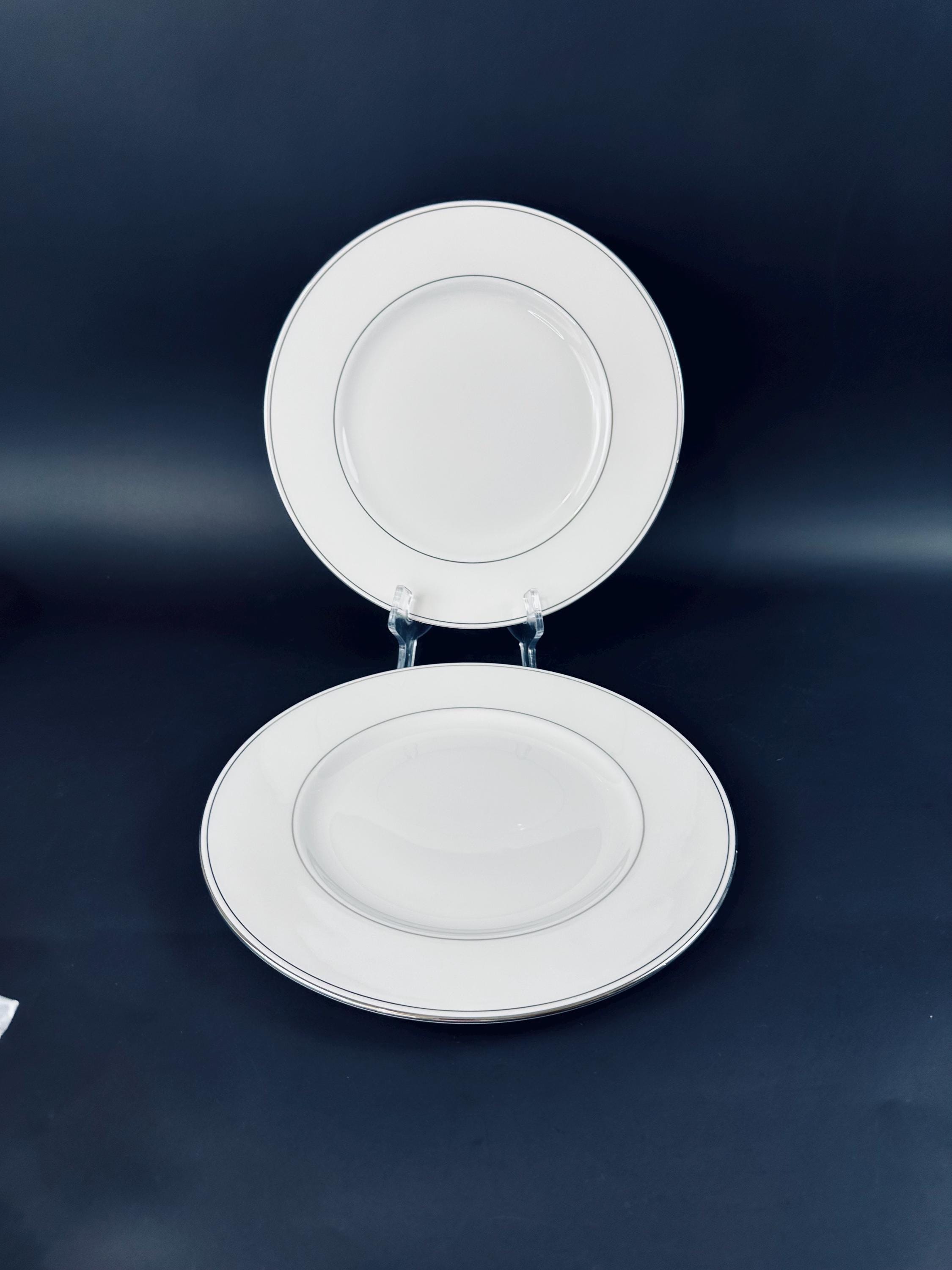 2 Lenox Federal Platinum Dinner Plates