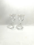 2 Lenox Rhythm Gold Wine Glasses