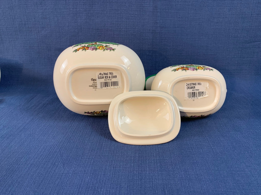 Spode Christmas Tree Creamer and Sugar Bowl