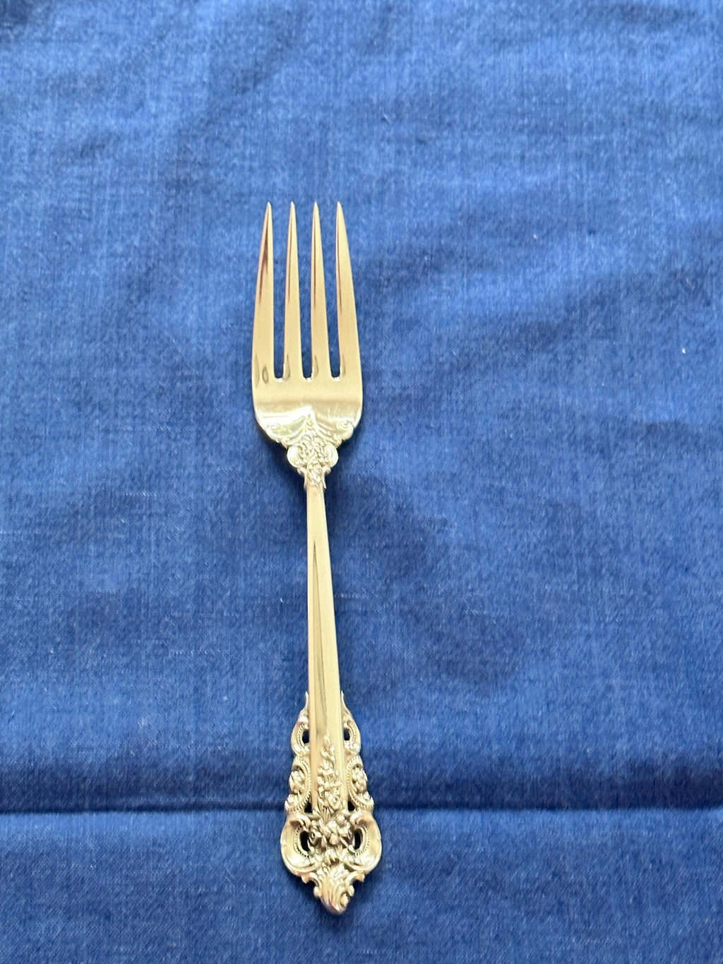 Wallace Grande Baroque Sterling  Salad Fork