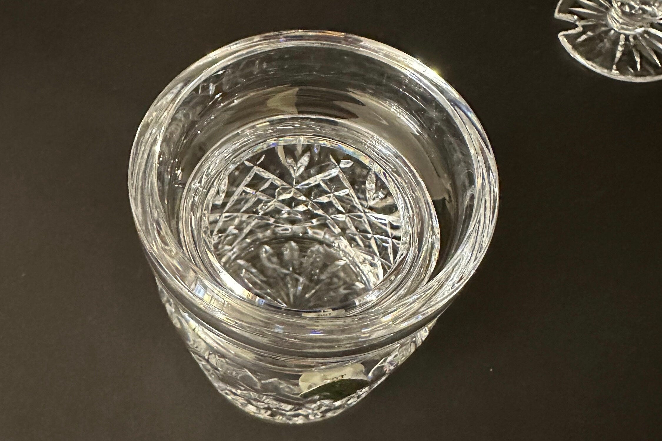 Waterford Crystal Lidded Jam/Jellie Jar in “Araglin” Pattern