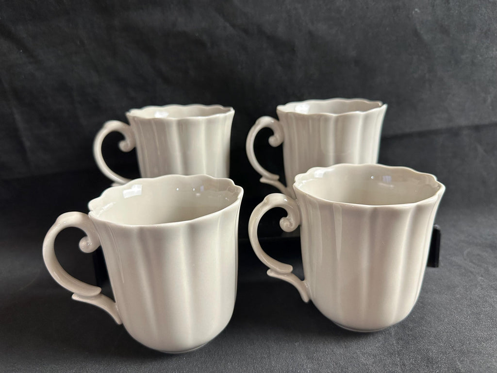 4 Lenox American by Design Everyday Solids Grey Mugs