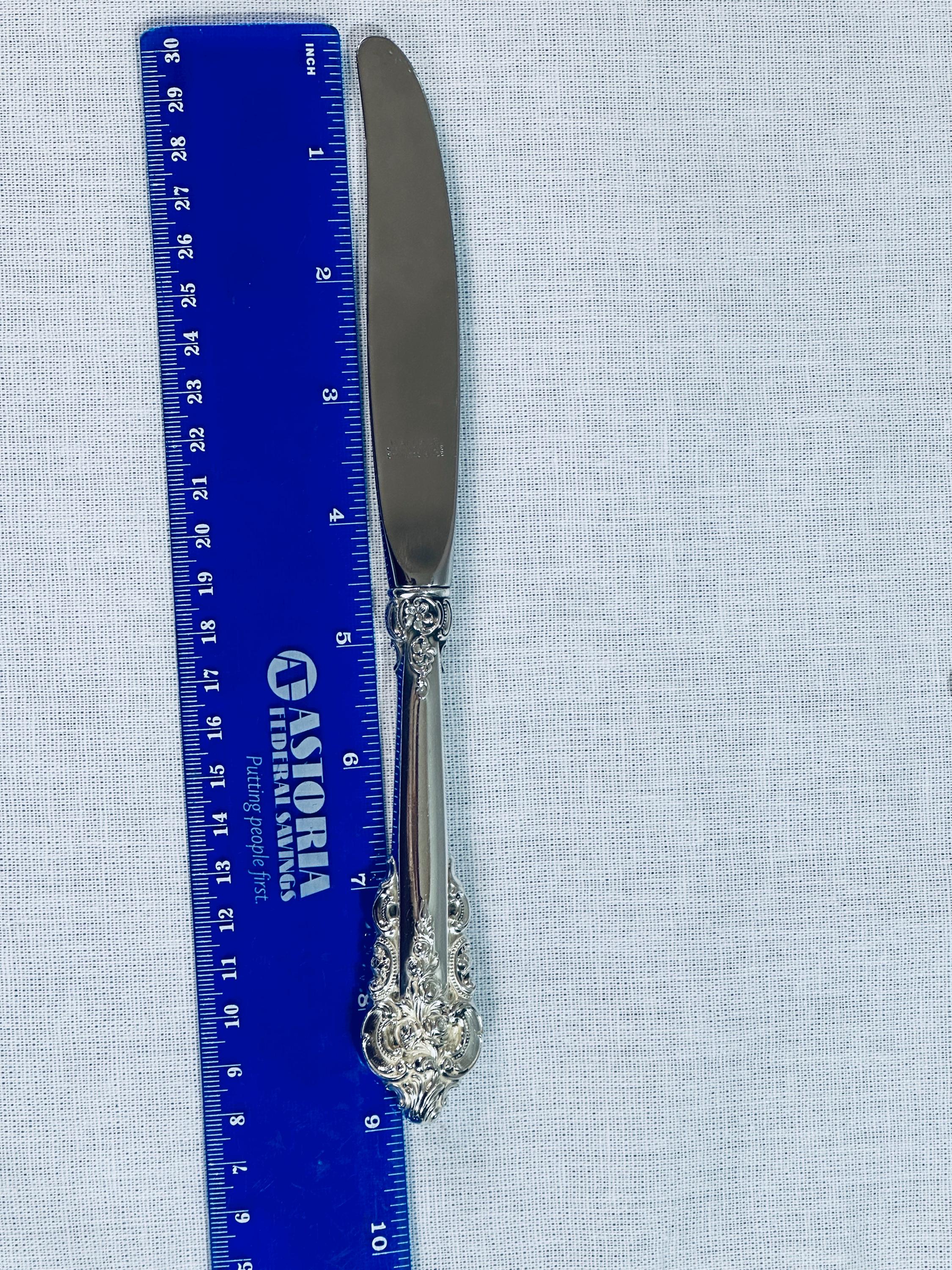 Wallace Grande Baroque Place Knife Sterling Handle
