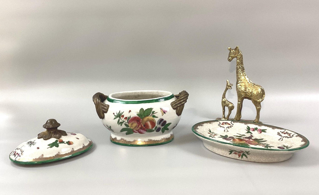 Decorative Porcelain Tureen by Tang Hau