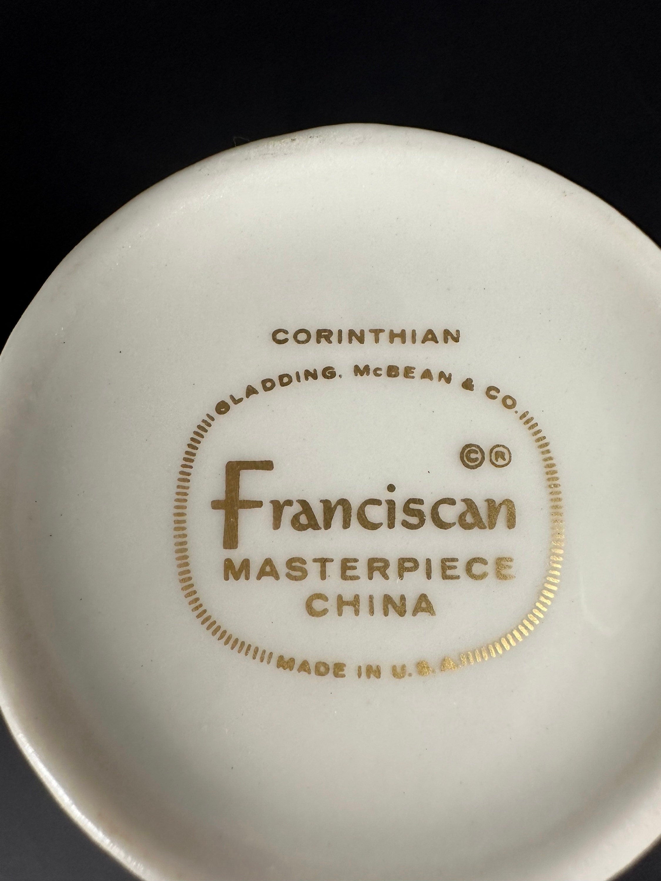 Franciscan Corinthian Coffee Pot, Creamer and Sugar Bowl