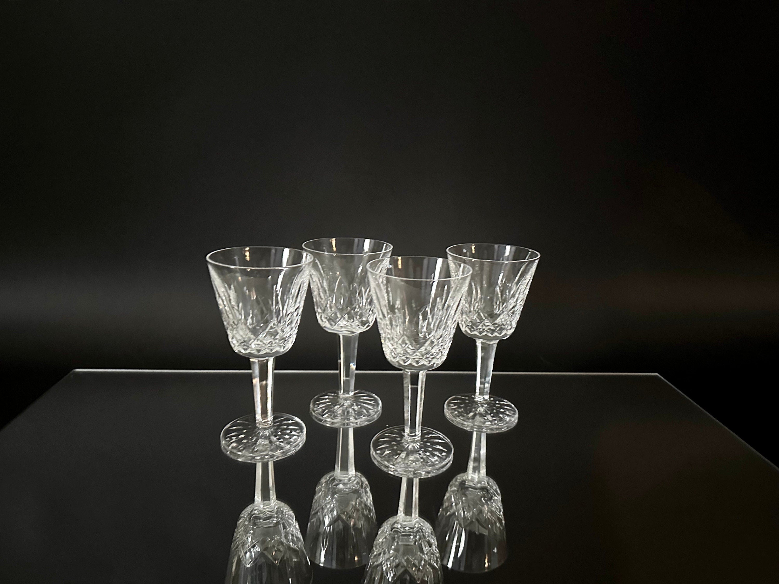 4 Waterford Crystal Lismore Claret Glasses