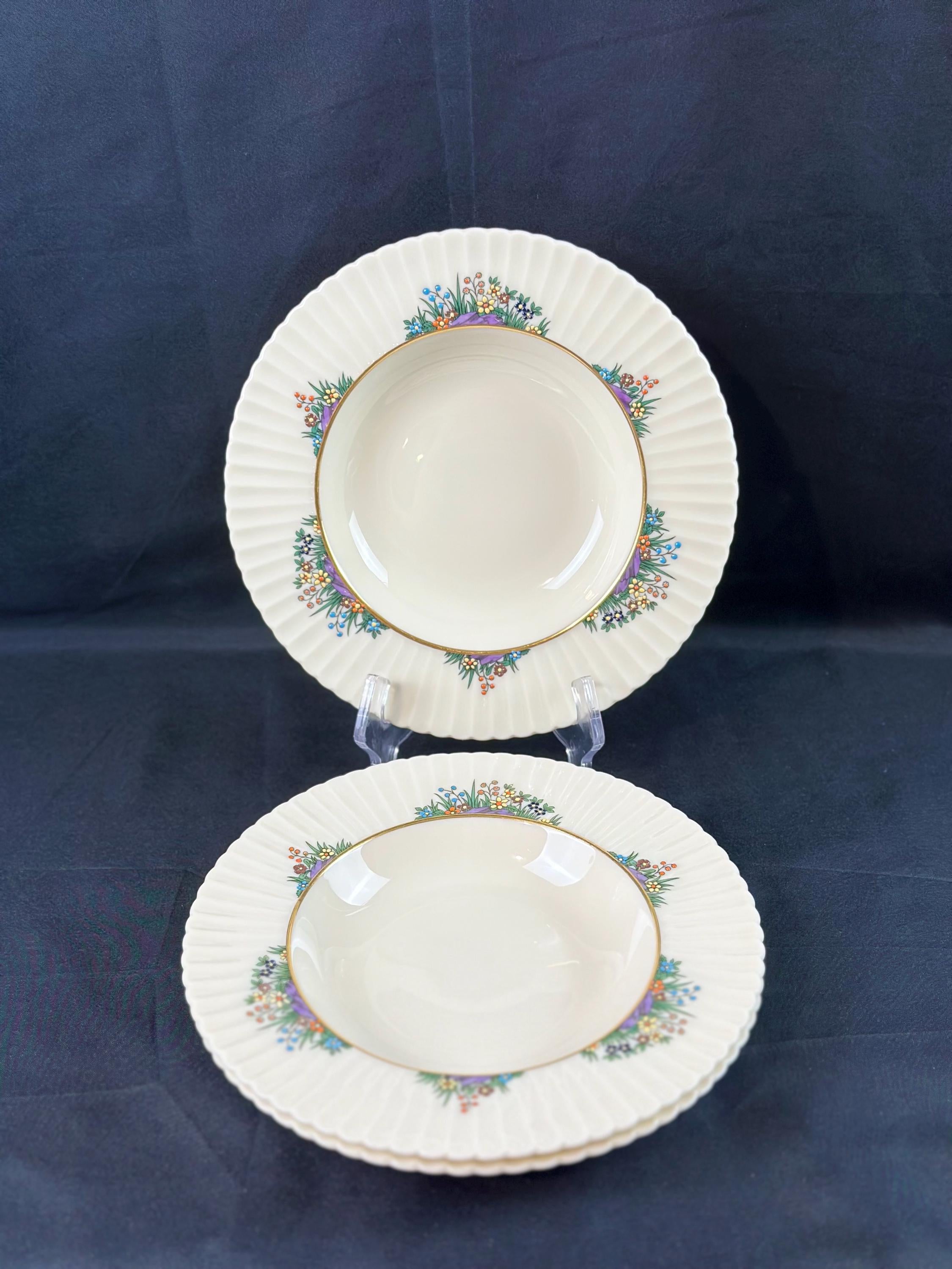 3 Lenox Rutledge Soup Bowls