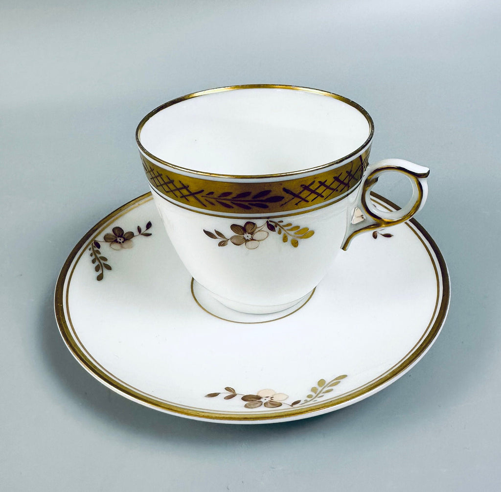 Royal Copenhagen Golden Basket Demitasse Cup and Saucer