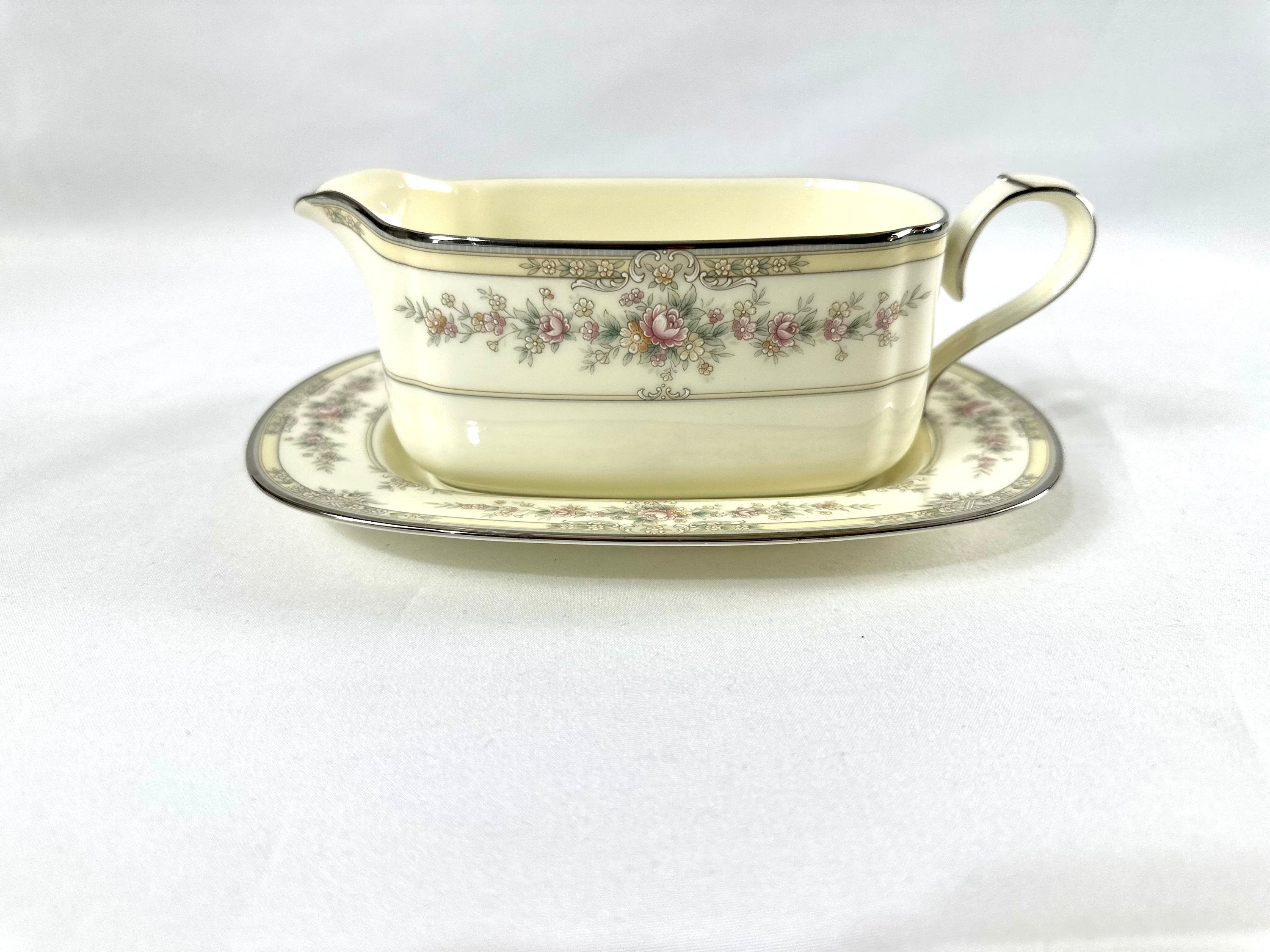Noritake Shenandoah Gravy Boat and Underplate/Butter Dish
