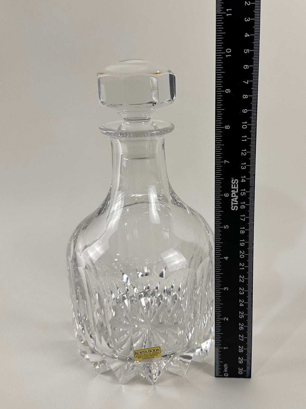 Kosta Boda Cut Crystal Decanter