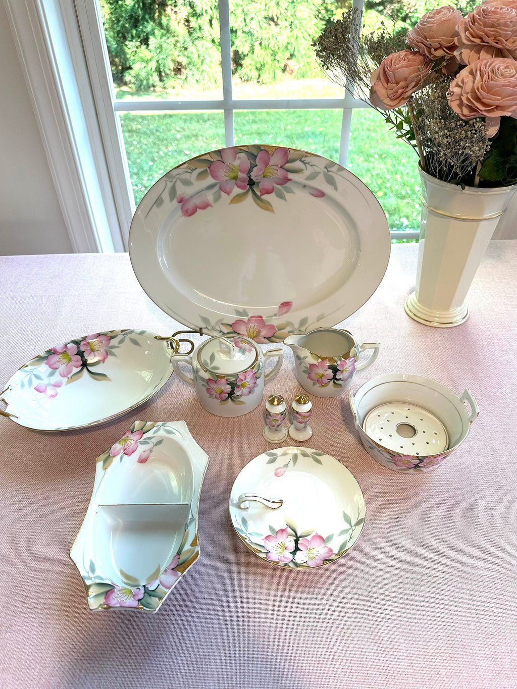 Noritake Azalea Antique China Serving Pieces