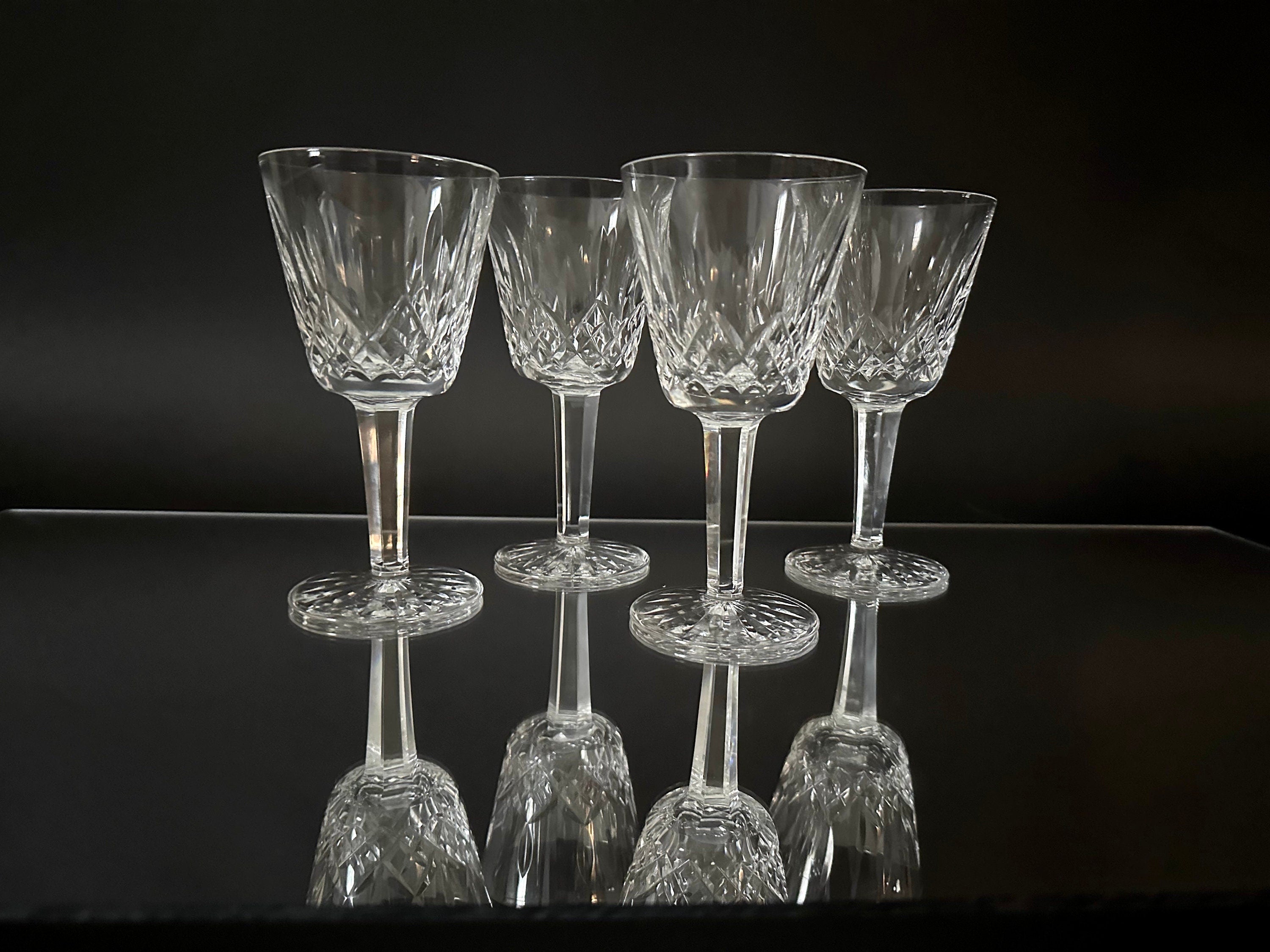 4 Waterford Crystal Lismore Claret Glasses