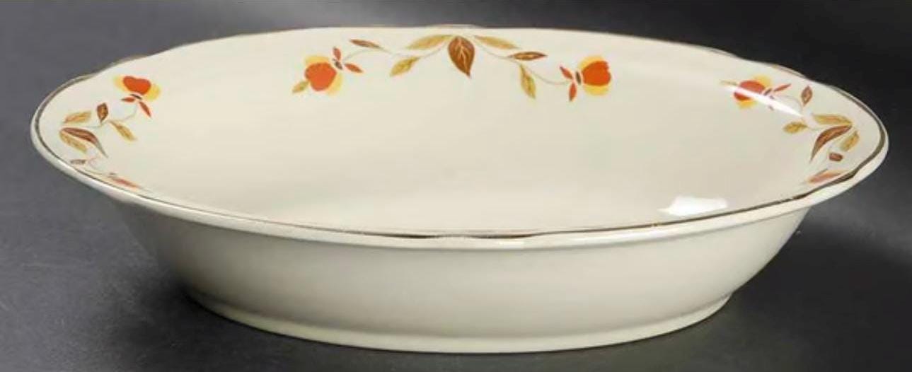 Hall Pottery Autumn Leaf Hostess Set