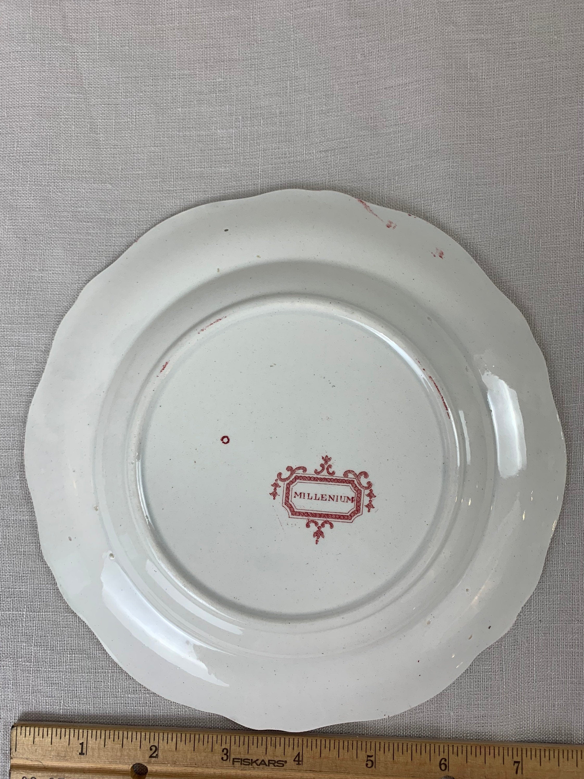 1830s Ralph Stevenson Pottery Millenium Plate