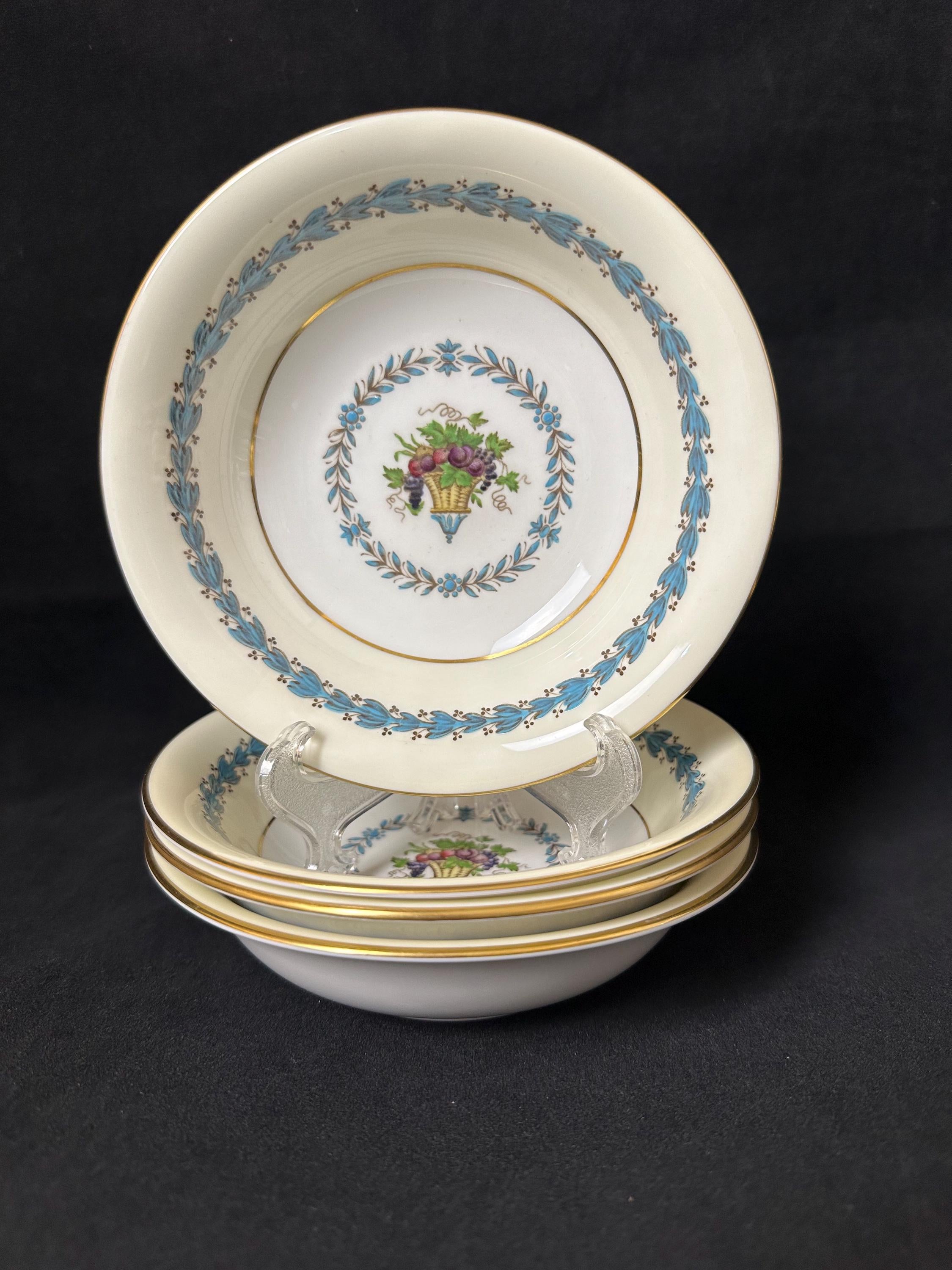 4 Wedgwood Appledore Cereal Bowls