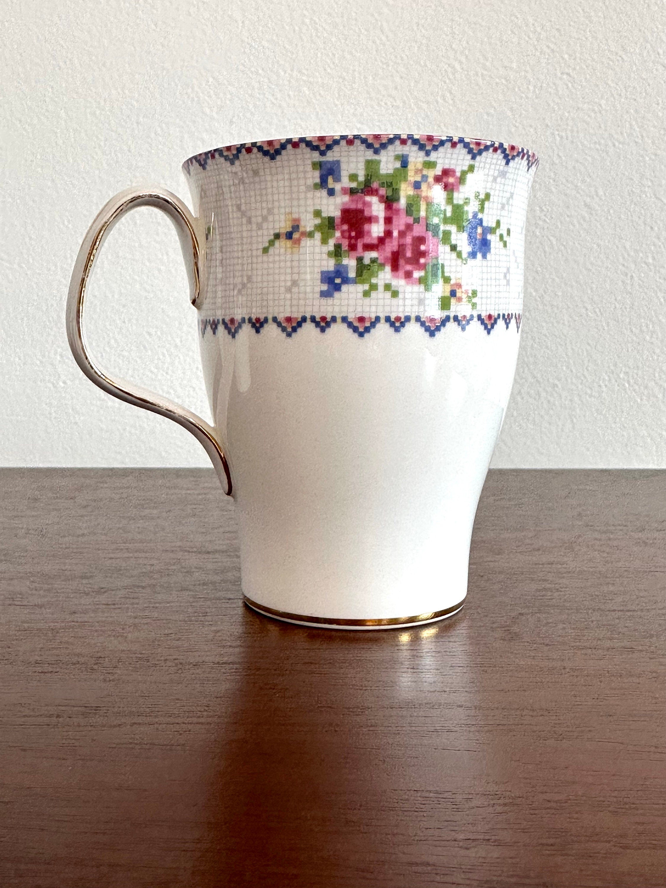 3 Royal Albert Petite Points Tall Mugs