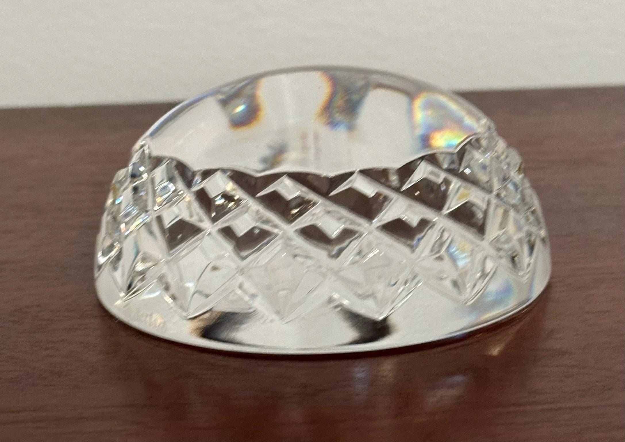 Waterford Crystal Swan Dome Paperweight