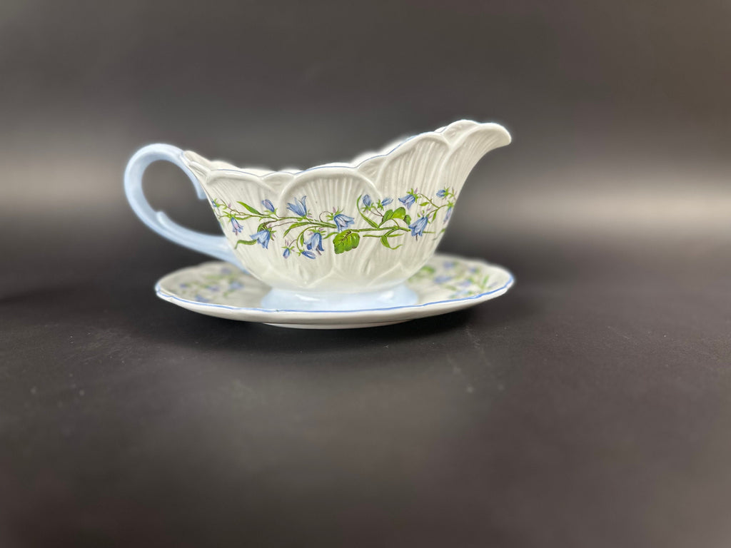 Shelley Harebell Gravy Boat and Underplate