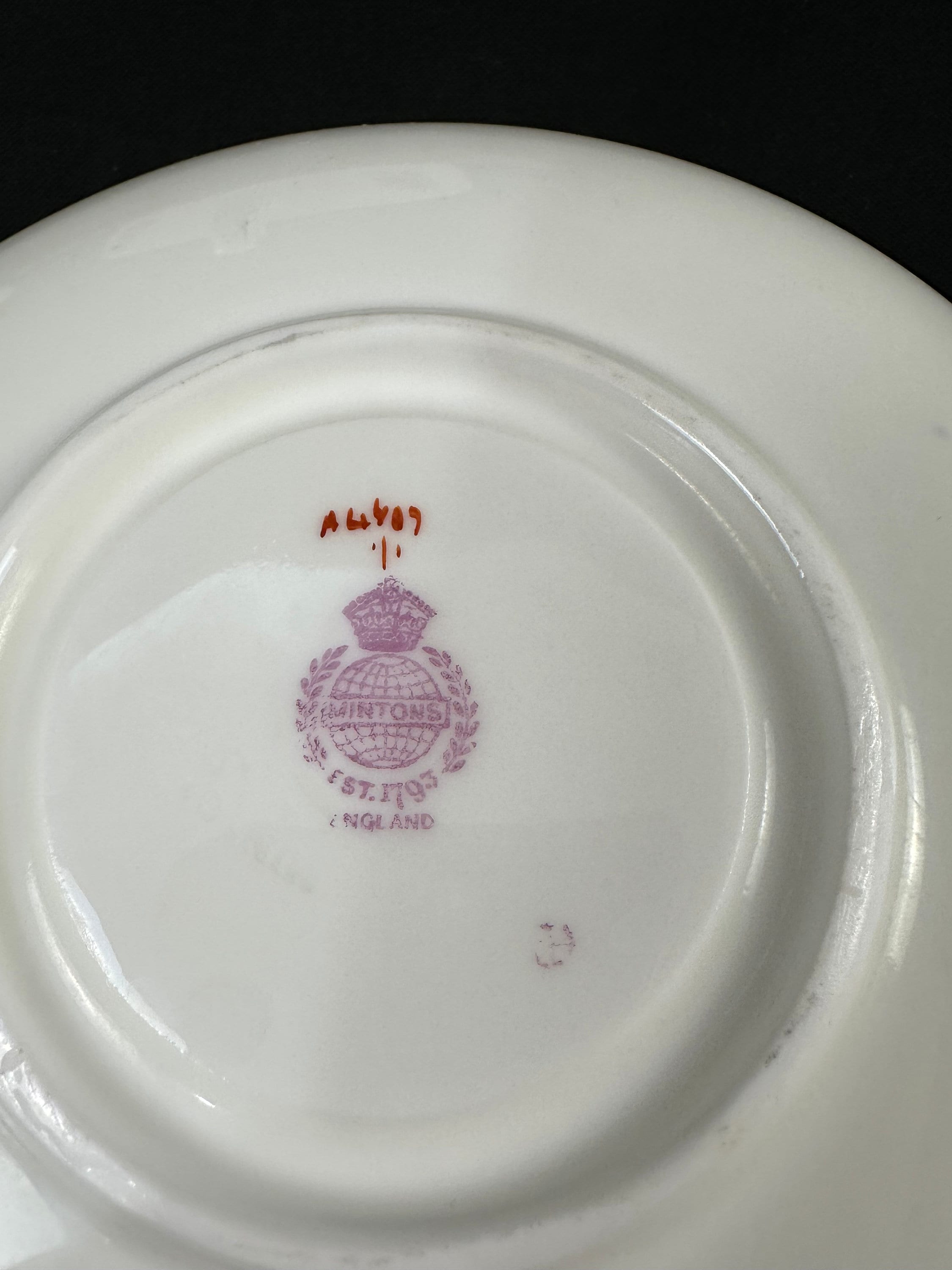 3 Minton Rose Tea Cups and Saucers