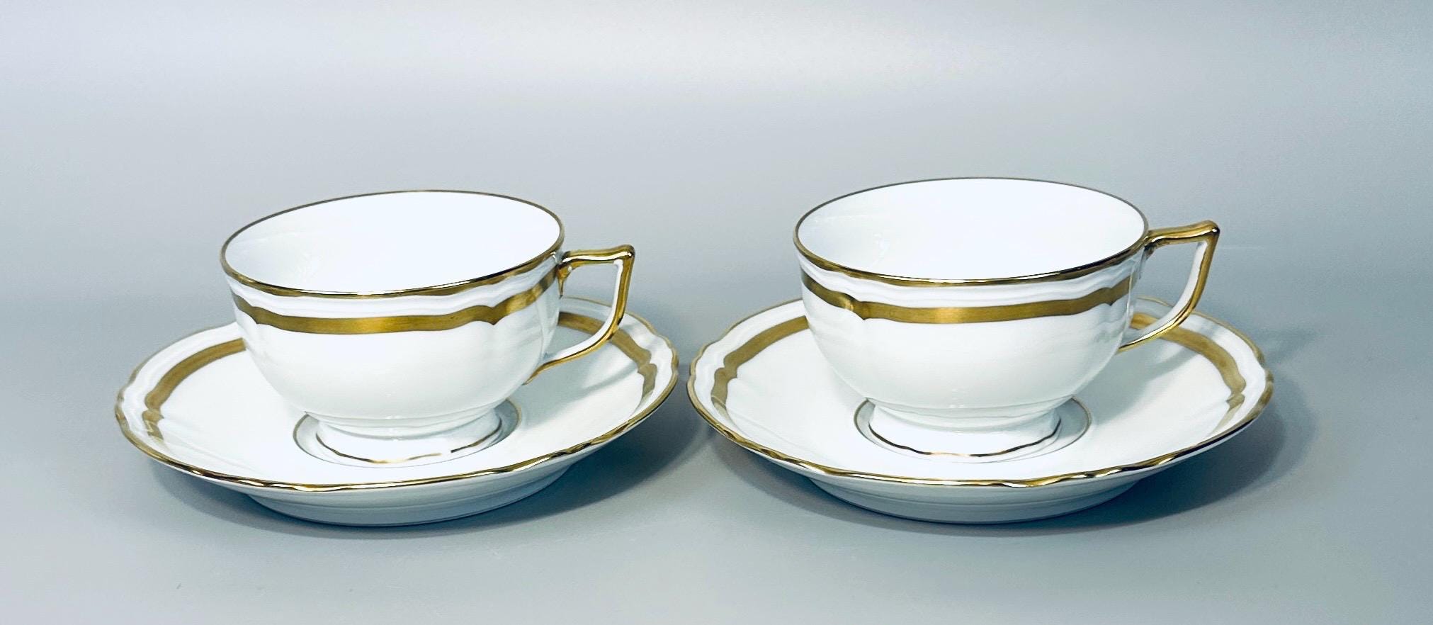 2 Raynaud Marie Antoinette Gold Teacups