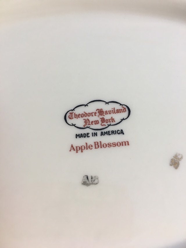 Theodore Haviland 14” platter Apple Blossom