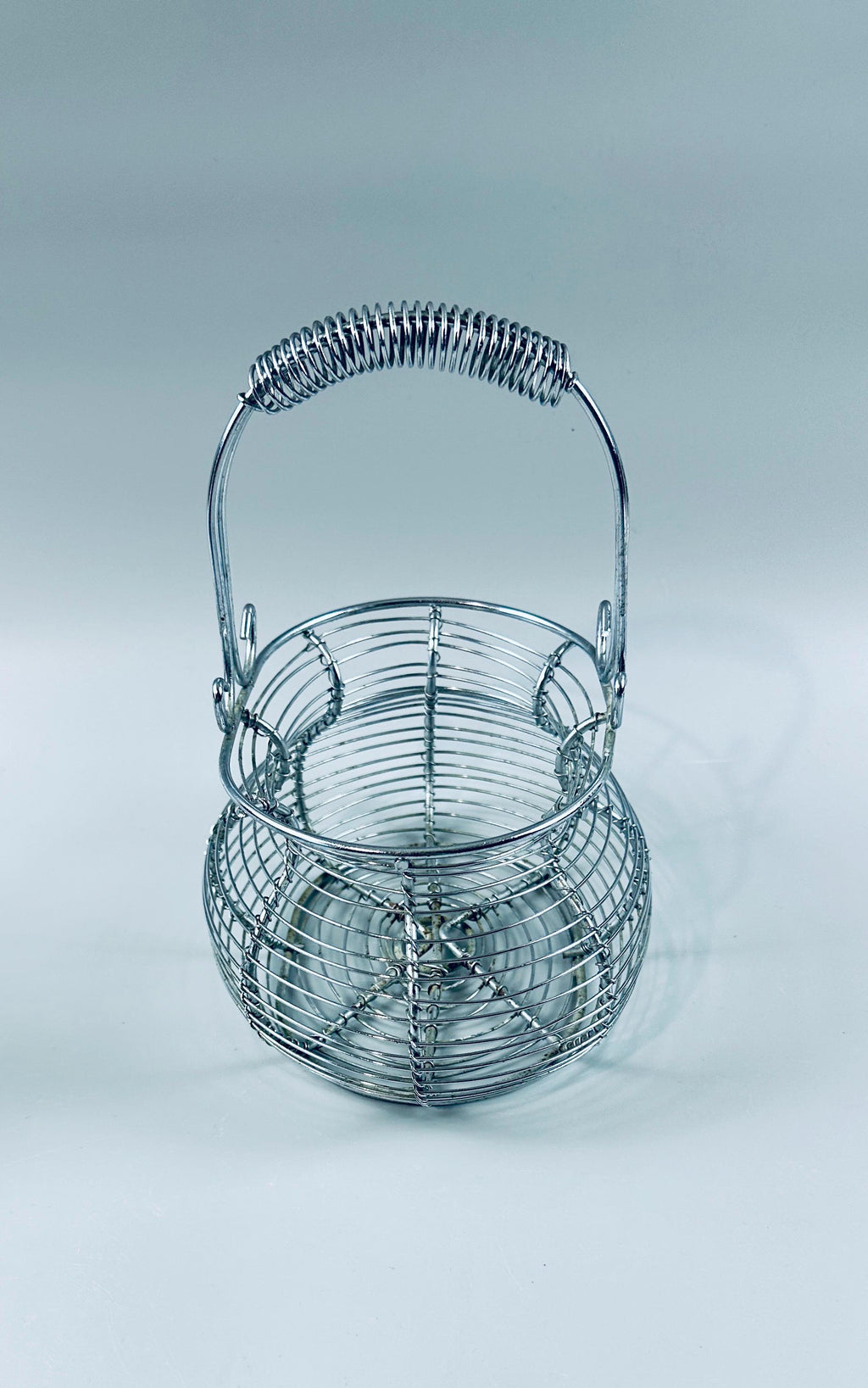 Vintage Wire Egg Basket
