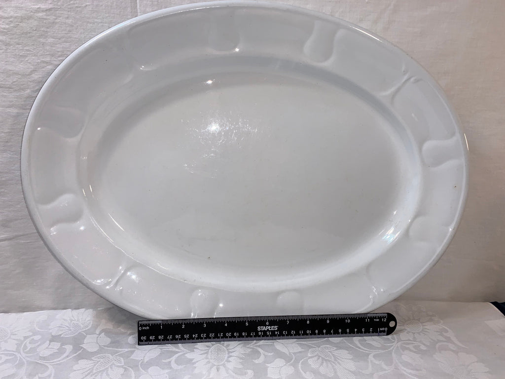Antique circa 1850 Very Large Jacob Furnivals Platter
