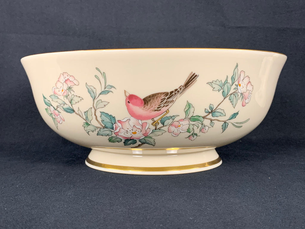 Lenox Serenade Large Serving Bowl and Matching Candlesticks