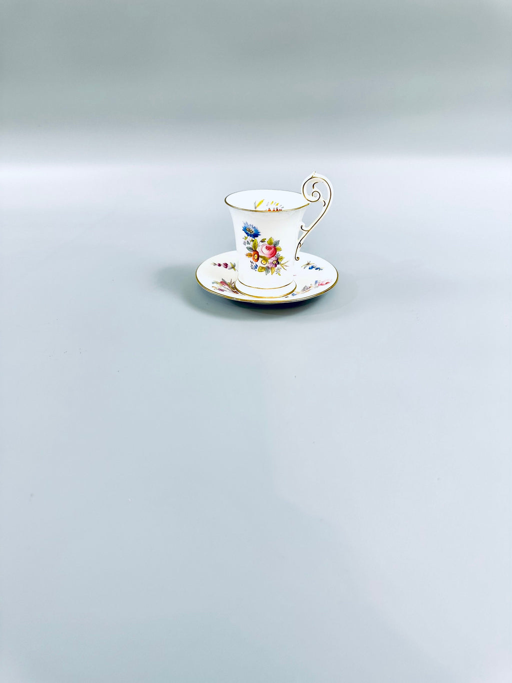 Antique Coalport Demitasse Cup and Saucer