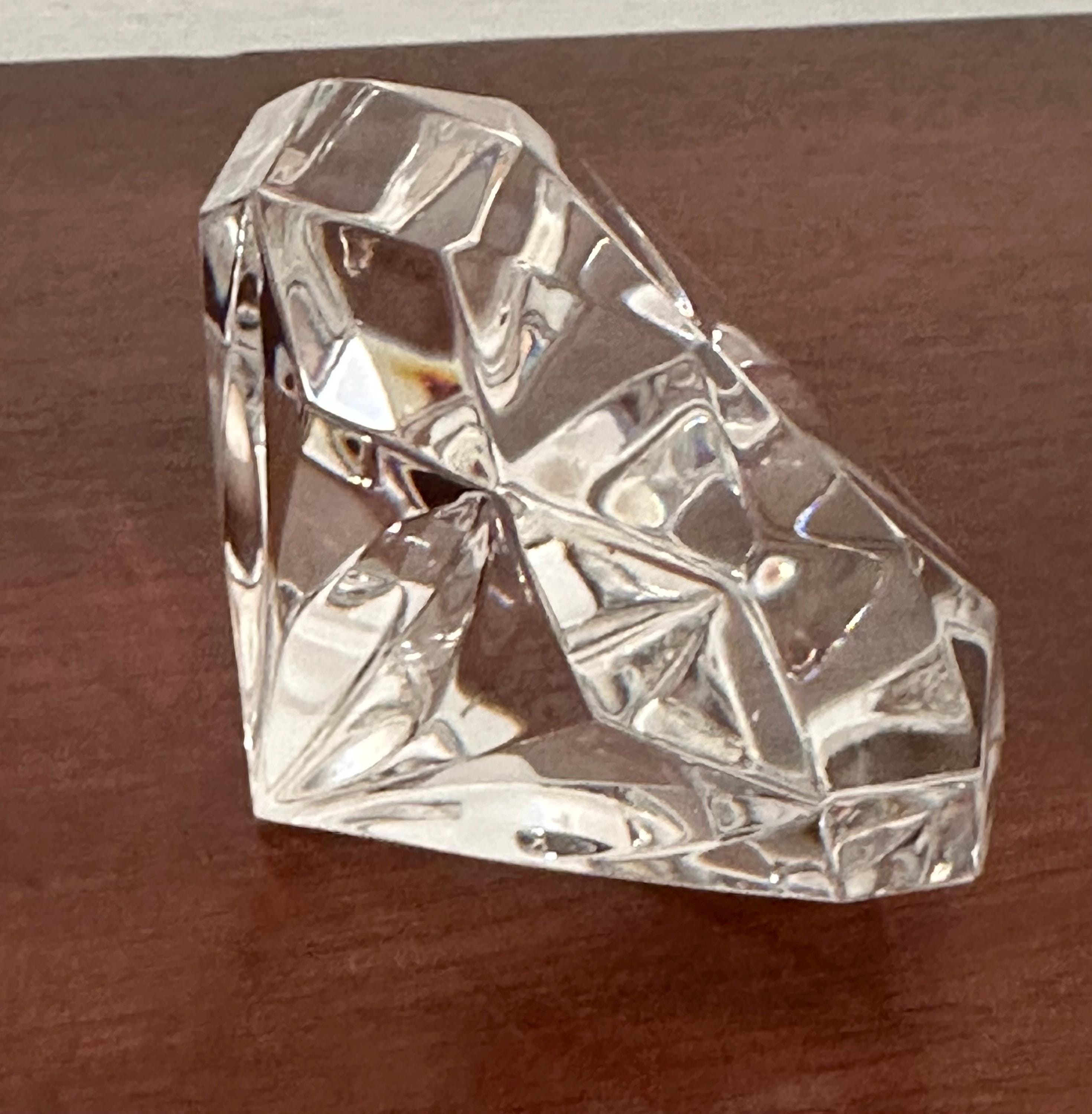Waterford Crystal Diamond Shaped Paperweight