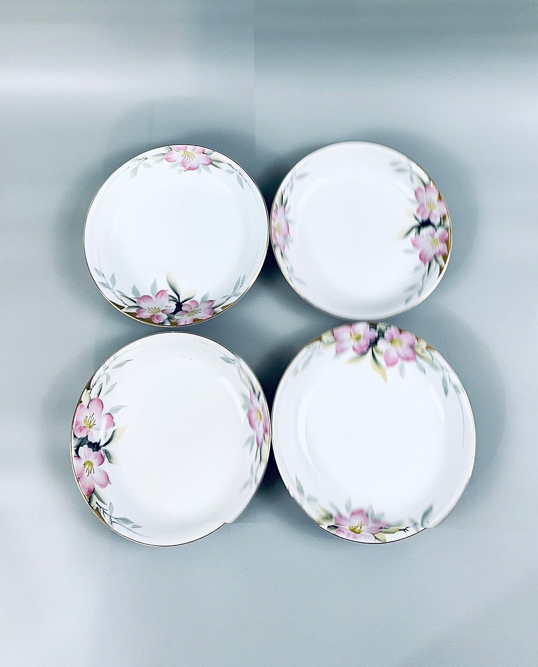 4 Noritake Azalea Soup Bowls