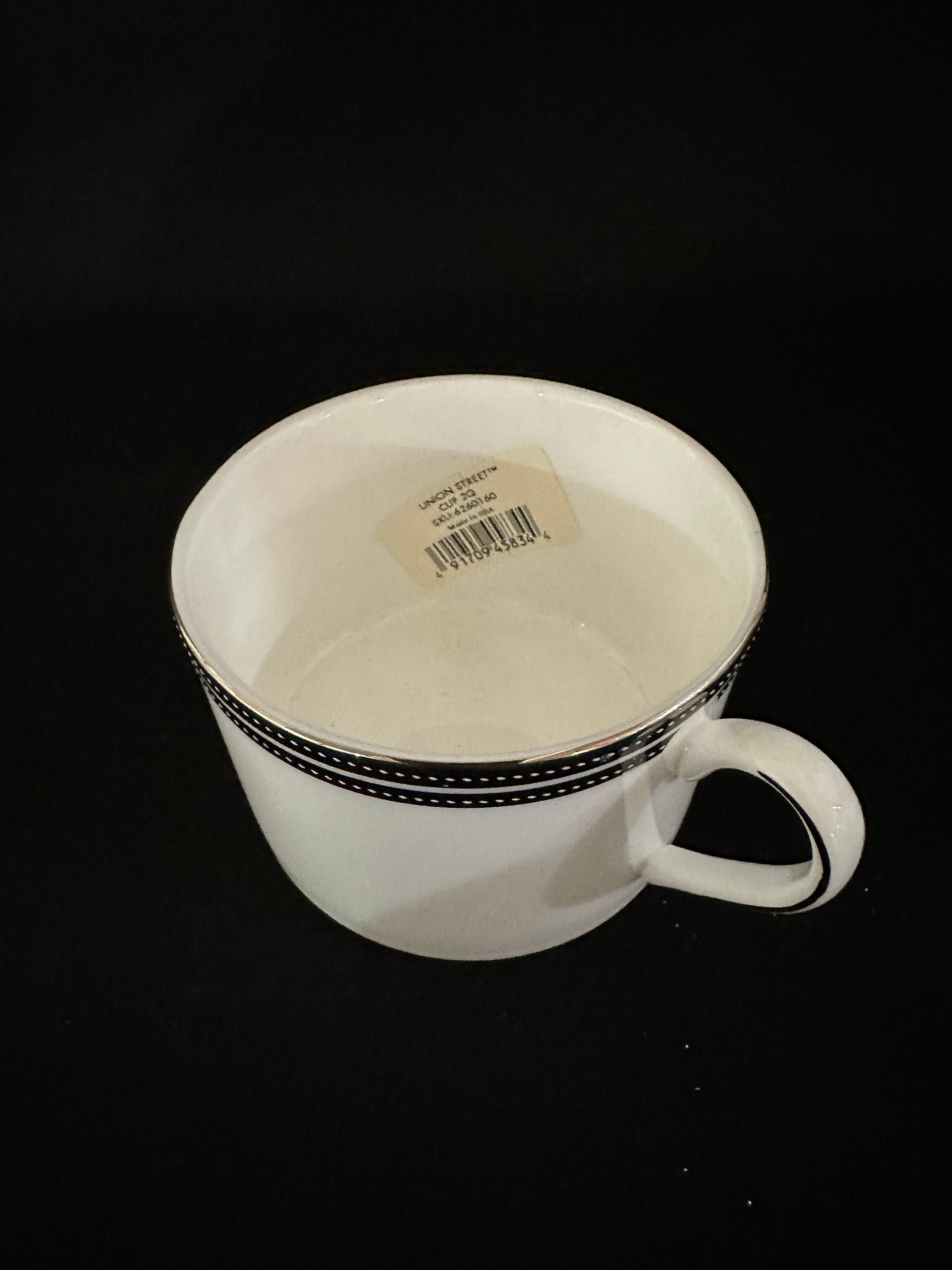4 Kate Spade Union Street Teacups by Lenox